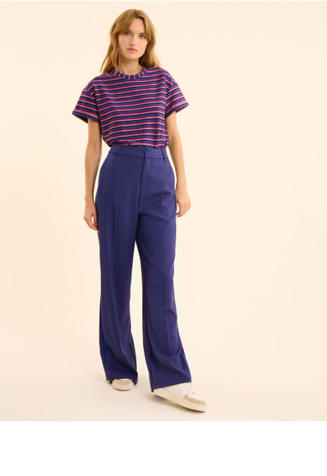 Pantalón jogging de punto de nido de abeja índigo I.Code