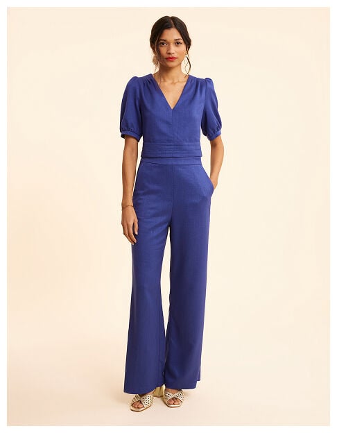 Weite blaue Glitzerhose I.Code