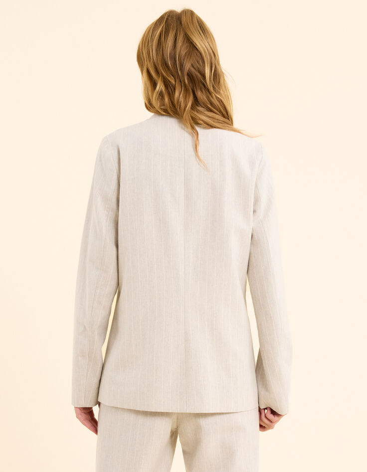Graue Anzugjacke mit Tennisstreifen I.Code-4
