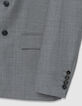 Graue Zweireiher-Anzugjacke f&uuml;r Herren-9