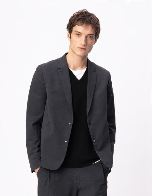 ULTRA MOBILITY Herren Anzugjacke aus grauem Mesh - IKKS