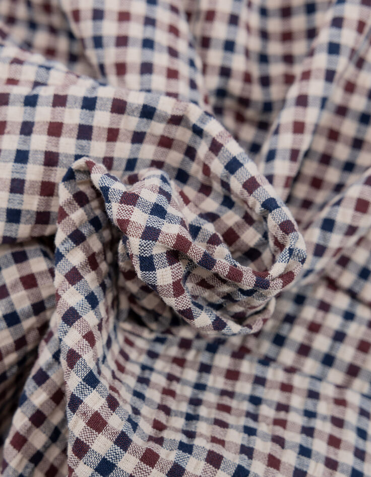Camel blouse seersucker vichymotief I.Code-9