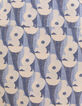 Veste bleue jacquard motif fleurs I.Code-9