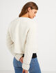 I.Code off-white Sherpa jacket-3