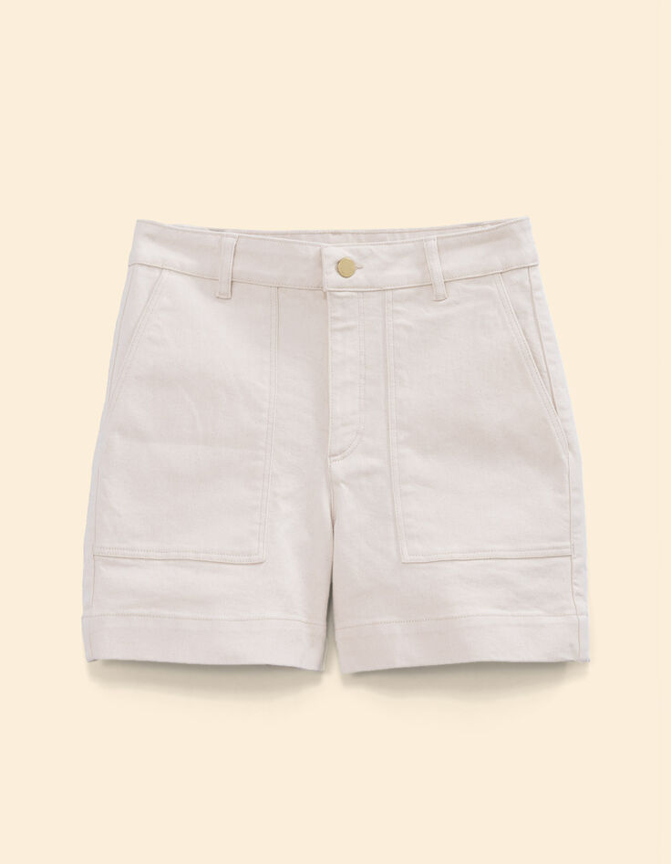 Short écru en denim I.Code-6