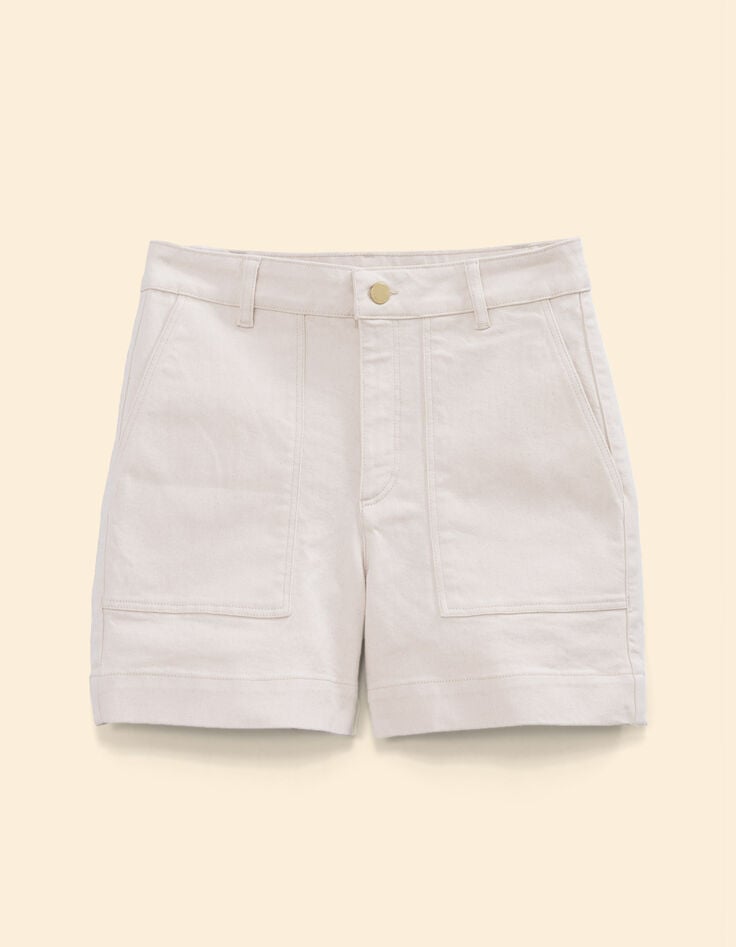 Short écru en denim I.Code-6 Short écru en denim I.Code-6