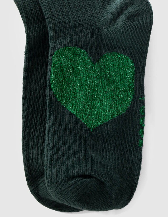 I.Code glittery green socks - I.CODE