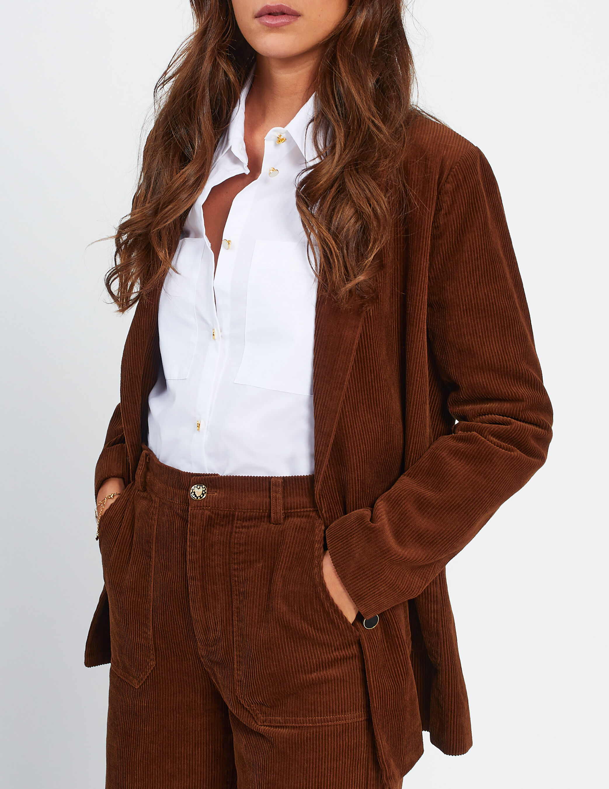 Veste clearance costume velour