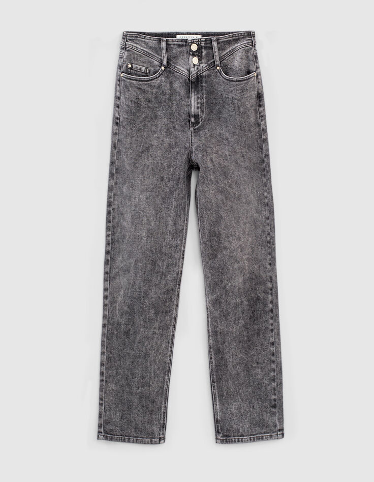 Graue Slouchy-Damenjeans in Crop-L&auml;nge aus BCI-Baumwolle-6