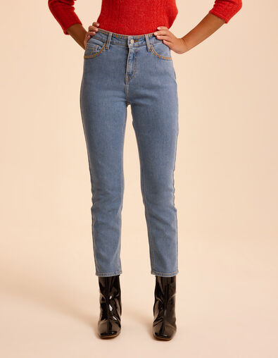 Ecru jeans met wijde pijpen HELENA I.Code