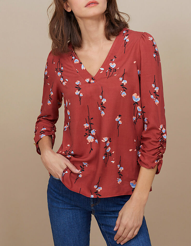Blouse imprimé floral I.Code-2