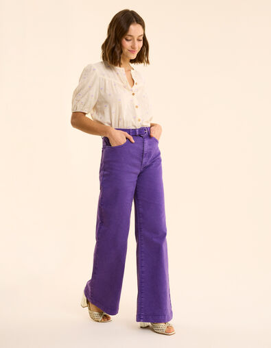Jean large violet I.Code - IKKS