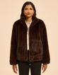 I.Code brown cocooning coat-3
