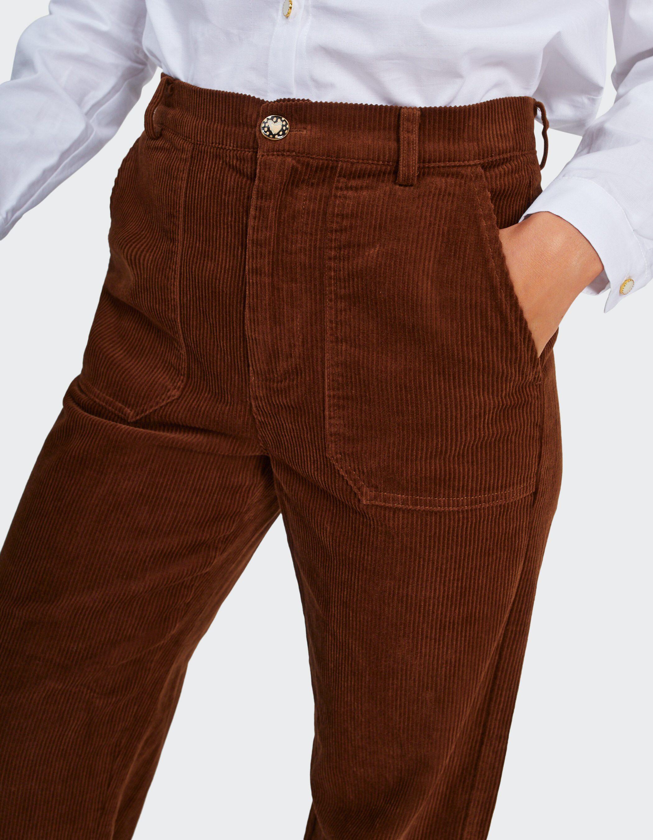 Pantalon costume marron online