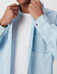 Blaues REGULAR-Herrenhemd aus Baumwolle und Lyocell&reg;-4