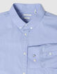 Loses Hemd blau Bio-Baumwolle Herren-9