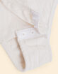 Cremeweißer Body aus Pointelle-Strick I.Code-9
