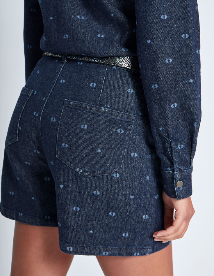 Combi short brut print monogrammes double cœurs I.Code-4 Combi short brut print monogrammes double cœurs I.Code-4