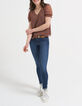 Top camel flores azules I.Code -4