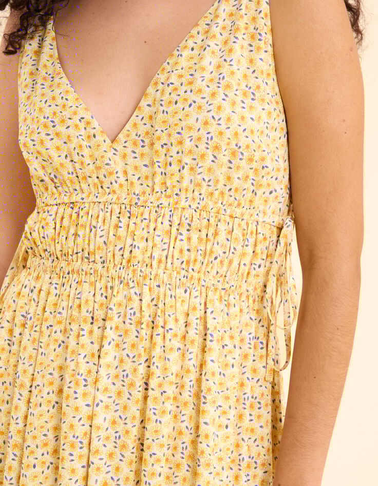 Robe longue imprimé fleuri I.Code-7 Robe longue imprimé fleuri I.Code-7