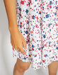I.Code off-white Floral Preppy print dress-5