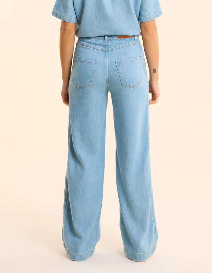 Jean large bleu délavé I.Code-4