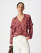 Rosa Bluse mit Tiermotiv f&uuml;r Damen-2