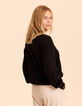 Pull noir tricot fin I.Code-4