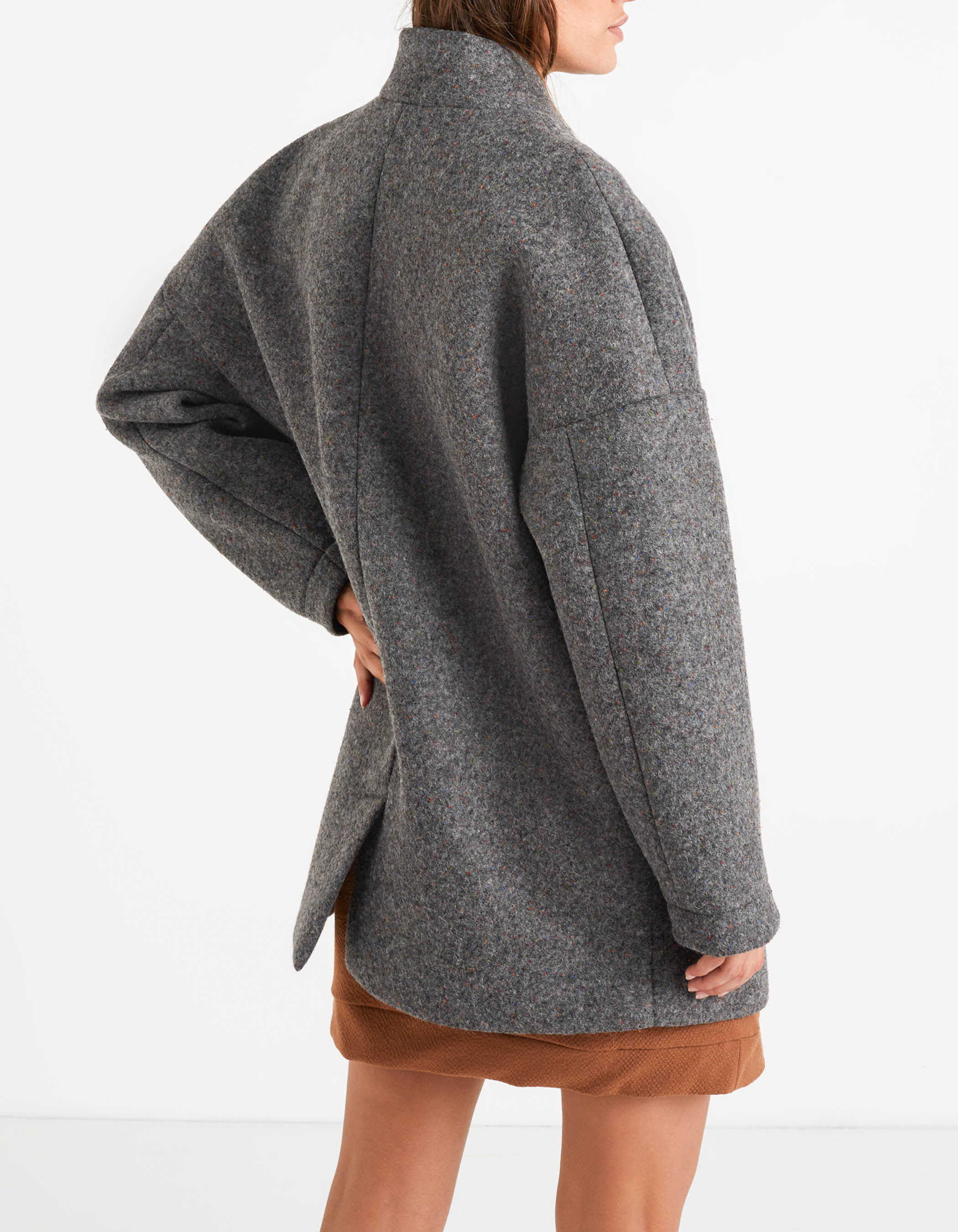 Manteau gris 2025 chiné