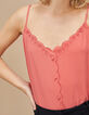 Top hibiscus esprit lingerie avec broderies I.Code-1
