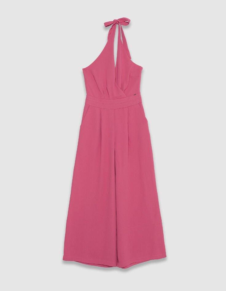 Damen Jumpsuit mit pinker Halfterhose-6
