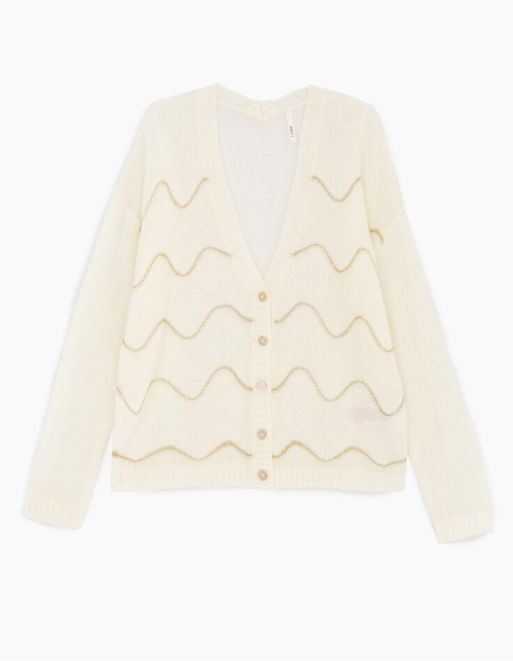 Gebroken wit vest in mohair I.Code-1