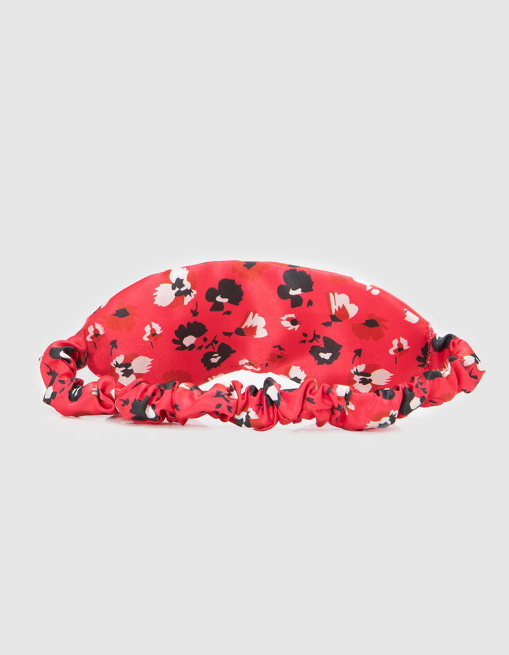 Masque de nuit rouge imprimé floral I.Code-3
