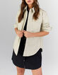 I.Code ecru synthetic fabric overshirt-1