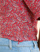 Rode top kasjmierprint I.Code-7