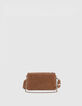 Die Tasche Die 111 Staten Island camel Leder Samt Damen-3