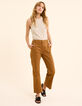Jean large camel longueur cropped I.Code-3