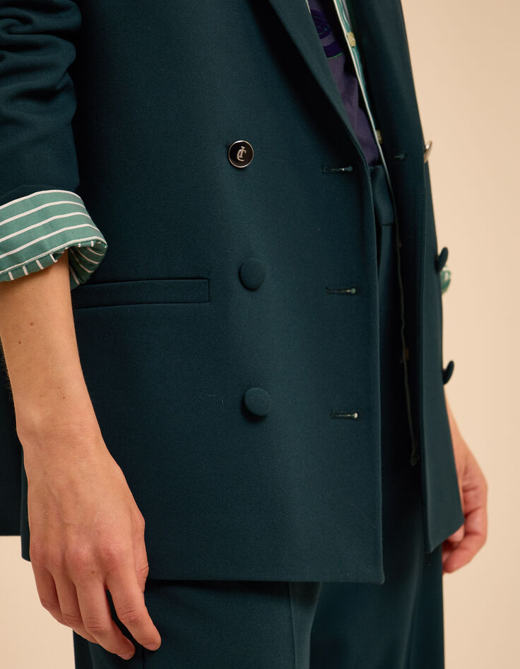 Grüne Anzugjacke mit überkreuzten Knöpfen Emma I.Code-5