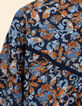 Blusa azul flores barrocas I.Code-3