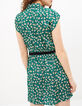Robe vert menthe à imprimé petites feuilles I.Code-2