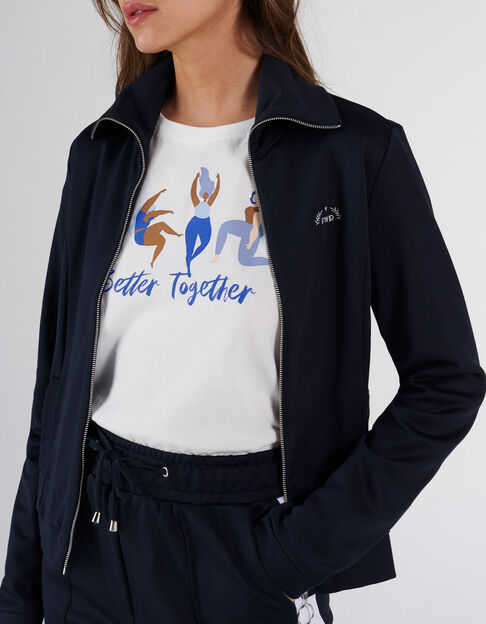 Veste de jogging marine zippée I.Code