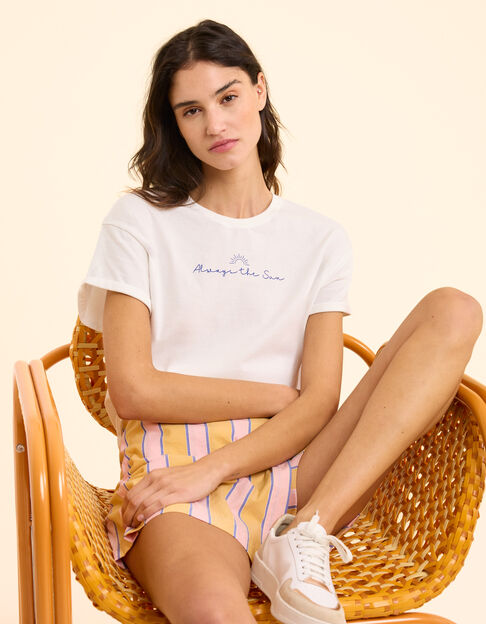 T-shirt blanc à message I.Code