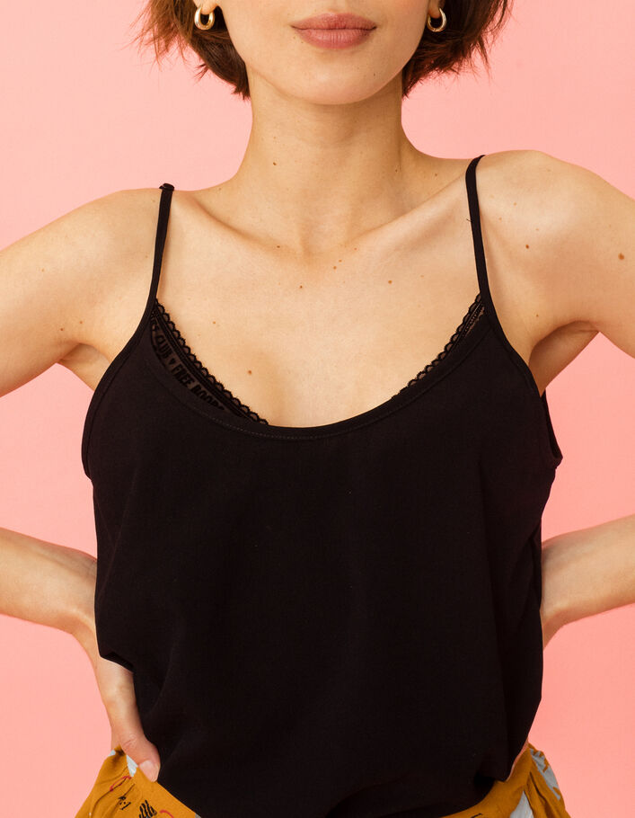 I.Code black Free Boobs top with integrated bra - I.CODE