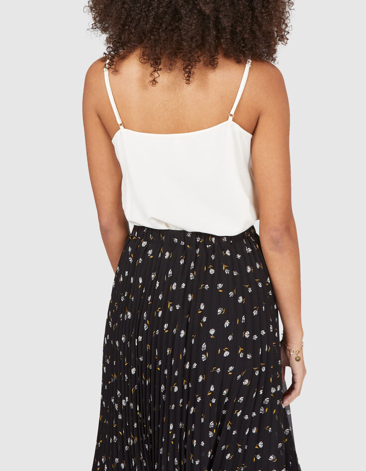 Top blanc esprit lingerie décor boutons I.Code-2