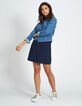 Robe marine soulignée de rouge I.Code-6