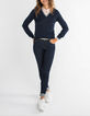 Pull marine tricot fin pailleté doré I.Code-1