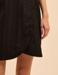 Falda corta de traje negra rayas I.Code-7