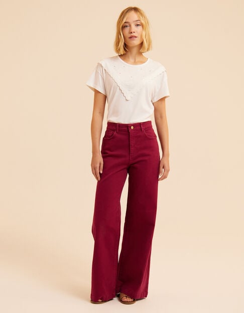 Wijde roze jeans I.Code