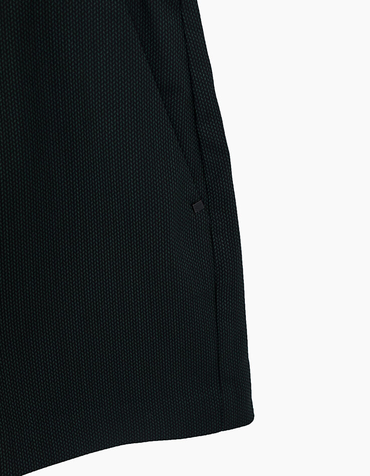 Short verde de tela jacquard I.Code-3 Short verde de tela jacquard I.Code-3
