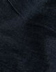 Ungebleichte Flare-Damenjeans hohe Taille Falten vorne-8